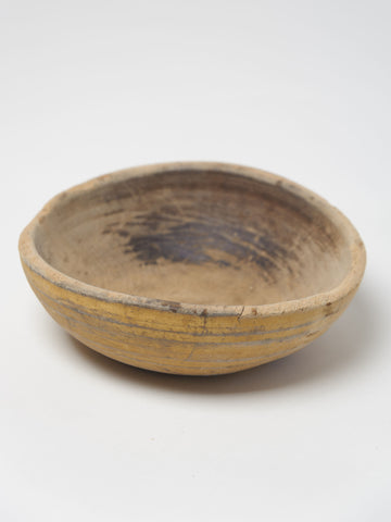 Antique Swedish handcarved root bowl