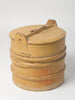 Antique 19thC Swedish Wooden Tub with lid