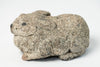 Vintage composite stone bunny statue