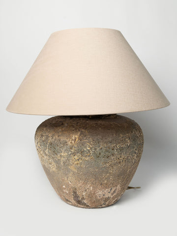Beautiful large Barnacled textured jar lamp