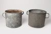 Vintage Hungarian Galvanised zinc bucket/planters