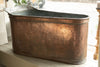 Antique 19th Century French Copper Slipper bath