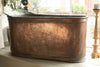 Antique 19th Century French Copper Slipper bath