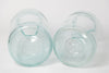 Hungarian recycled glass jar vases