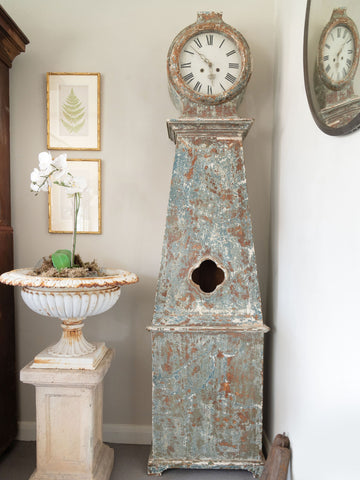 Antique 19th century Swedish mora clock