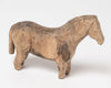 Antique Swedish hand carved wooden folk art toy horse