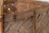 Antique 19th Century Swedish birch bark basket with bentwood handles