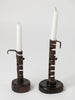 Antique 19th Century French Rat de cave candleholders