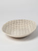 Wonki ware large Pebble Oval platter in Warm grey pattern