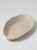 Wonki ware Small Bamboo platter in warm grey pattern