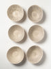 Wonki ware pudding bowls in warm grey pattern