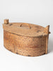 Antique 18th Century Swedish Birch Bentwood box with carvings