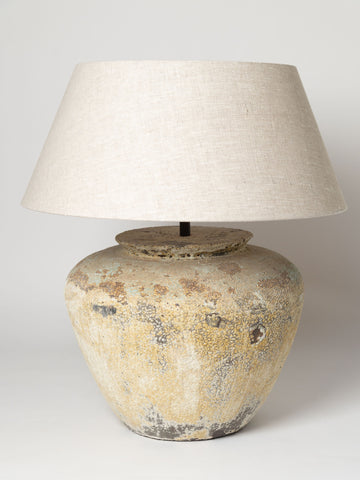 Beautiful large barnacled textured jar lamp