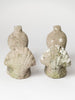 Pair Vintage French Stone doves, circa 1950's