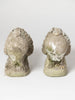 Pair Vintage French Stone doves, circa 1950's