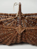 Vintage French woven foraging baskets
