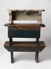 Small antique stools with original paint