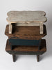 Small antique stools with original paint