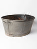 Vintage Belgian large galvanised bath/planter