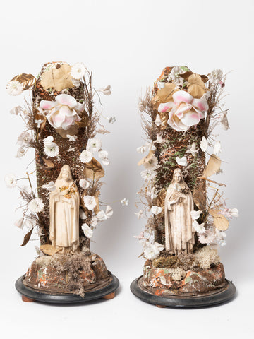 Rare antique 19th century French church displays (no glass domes)