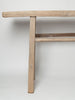 Bleached rustic chinese elm console table