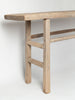 Bleached rustic chinese elm console table
