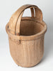 Antique Chinese bentwood handle willow basket