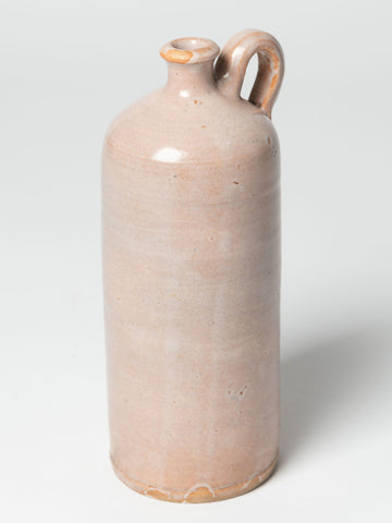 Vintage French Cider bottle with pink glaze