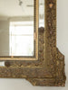 Antique 19th Century French Gilt Crested Mirror with Venetian mirror panels