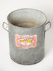 Gorgeous vintage galvanised planter tub