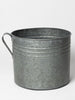 Vintage Hungarian galvanised bucket planters
