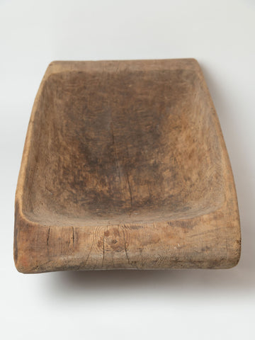 Huge antique 18th century Swedish dough trough bowl