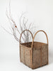 Antique 19th Century Swedish birch bark basket with bentwood handles