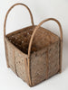 Antique 19th Century Swedish birch bark basket with bentwood handles