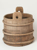 Authentic antique Swedish rustic wooden milk tubs