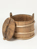 Authentic antique Swedish rustic wooden milk tubs