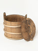 Authentic antique Swedish rustic wooden milk tubs