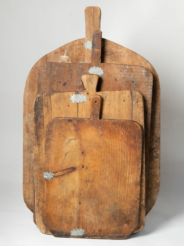 Antique Dough boards with metal repairs