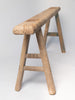 Rustic antique chinese elm wood pig benches