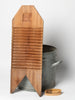 Vintage French primitive wooden wash board