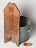Vintage French primitive wooden wash board