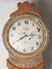 Antique 18th Century Swedish Mora Clock, dryscraped