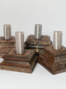 Salvaged Indian Pillar Base Candle holders