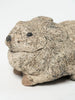 Vintage composite stone bunny statue