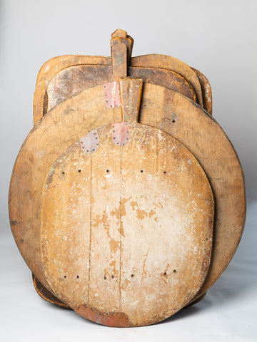 Collection antique 19th century dough boards