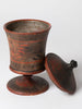 Antique 19th Century Swedish Folk art lidded pot