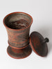 Antique 19th Century Swedish Folk art lidded pot