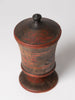 Antique 19th Century Swedish Folk art lidded pot