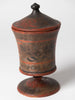 Antique 19th Century Swedish Folk art lidded pot