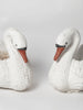 Pair Vintage Garden Swan Planters